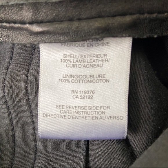 Helmut Lang Lamb leather leggings black stretchy size 0 luxury genuine leather - Picture 7 of 12